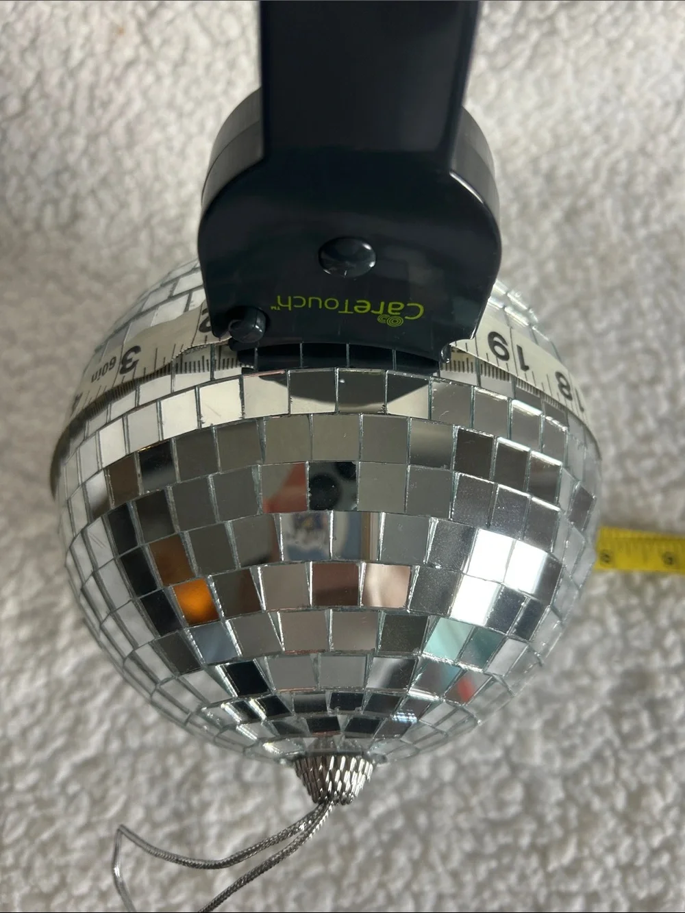 Silver Disco Ball Ornament - Party Decoration 5”